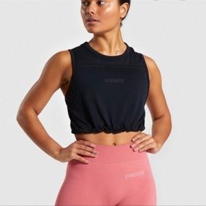 Gymshark drawstring crop top